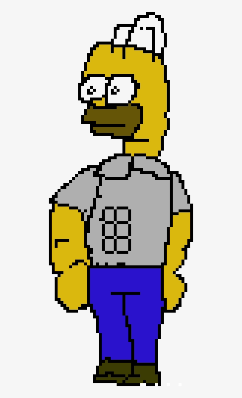 Homer - Pixel Art, transparent png