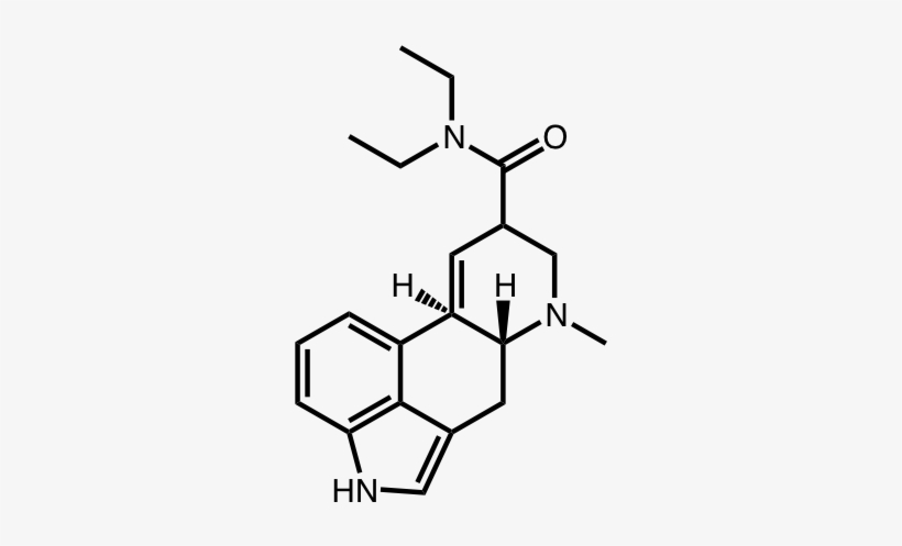 Molecular Structure Of Lysergic Acid Diethylamide - Lysergic Acid, transparent png