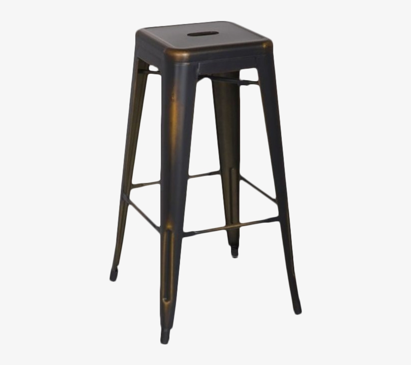 Bristow 30" Antique Metal Bar Stool In Antique Copper - Black Metal Bar Chair, transparent png