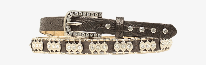 Nocona Narrow Rhinestone Belt, transparent png