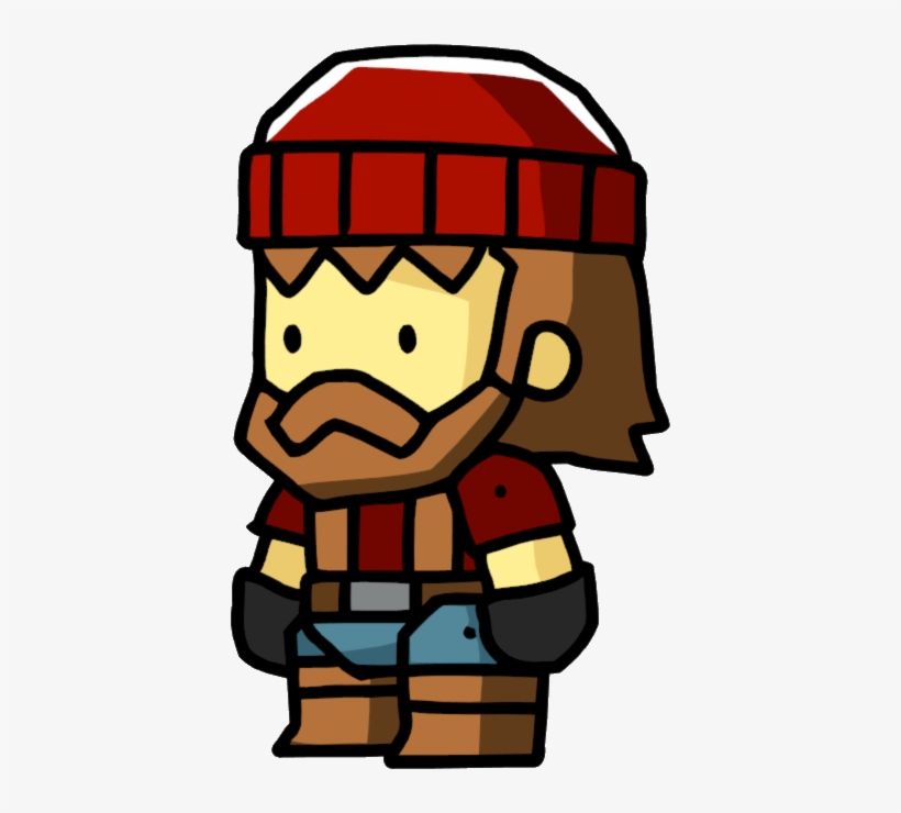 Png Black And White Library Image Male Png Scribblenauts - Scribblenauts Lumberjack, transparent png