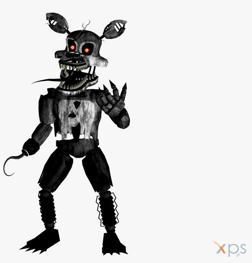 Nightmare Foxy Png Pic - Fnaf Shadow Nightmare Foxy, transparent png