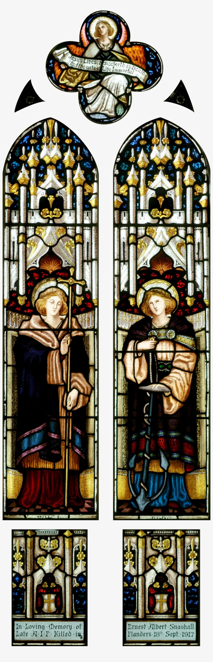 Faith And Hope - Stained Glass, transparent png