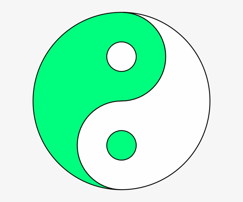 Lime Green/white Ying Yang Clipart Png For Web, transparent png