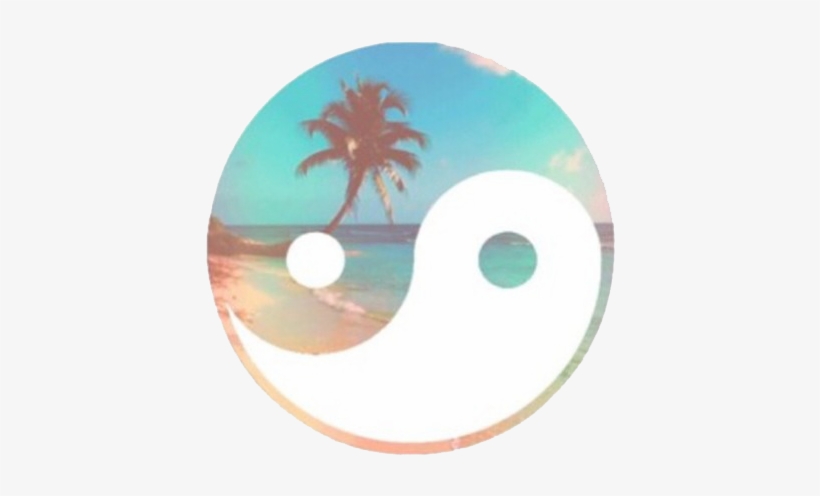 Beach, Summer, And Ying Yang Image - Yin Yang Summer, transparent png