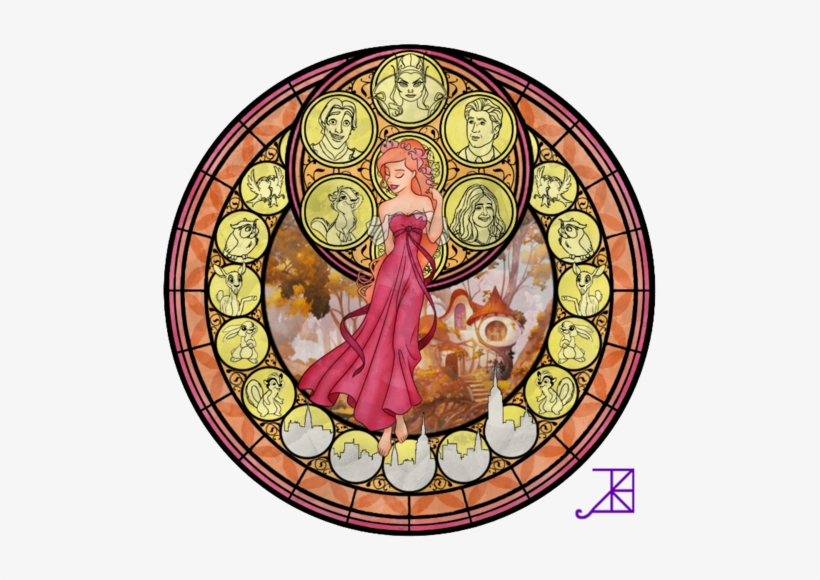 Principesse Disney Wallpaper Probably With A Stained - Stained Glass Window Disney, transparent png