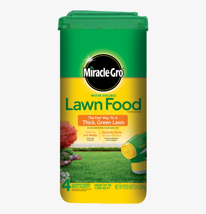 Miracle Gro Lawn Food Water Soluble - Miracle Gro Lawn Food, transparent png