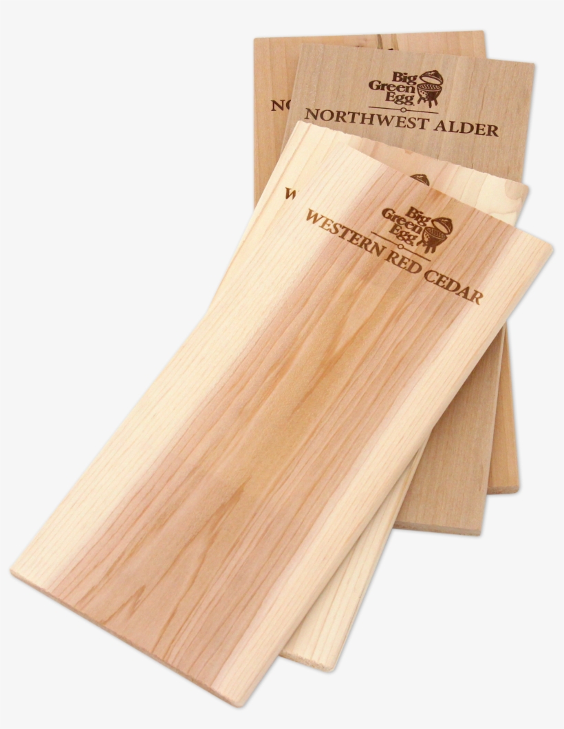 The Big Green Egg - Big Green Egg Western Red Cedar Grilling Planks, Set, transparent png