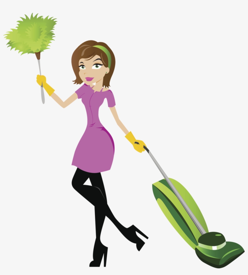 Huggins Cleaning Service Llc Graphic Royalty Free Library - House Cleaning Lady Clip Art, transparent png