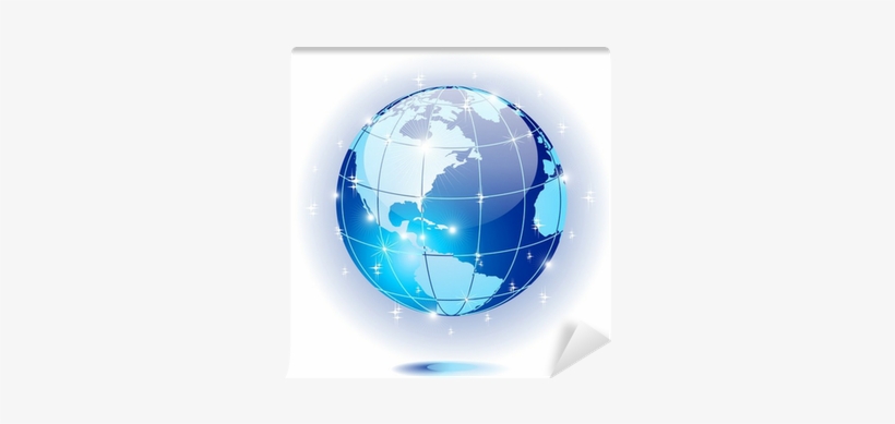 Mondo Globo Cristallo Blu Crystal Blue World Globe - Design, transparent png