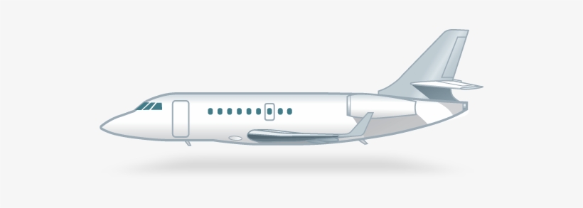 Dassault Falcon 2000 Side, transparent png