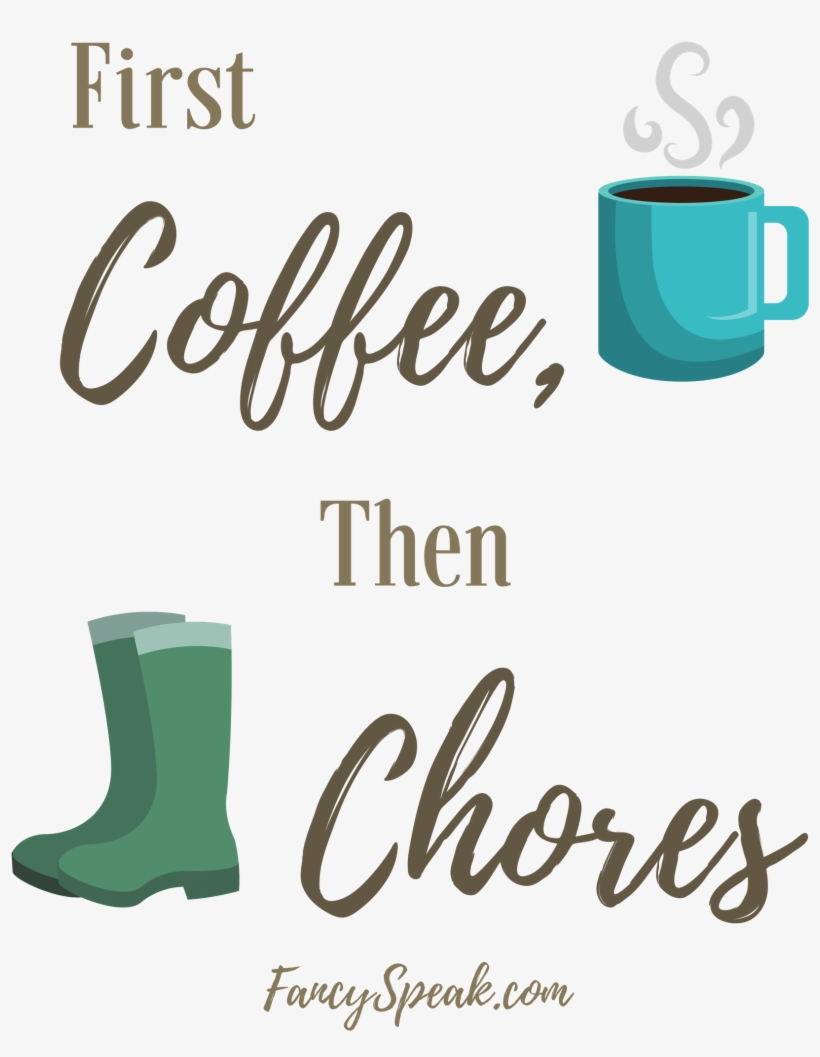 First Coffee, Then Chores - Aber Erstes Kaffee-kissen Kissen, transparent png