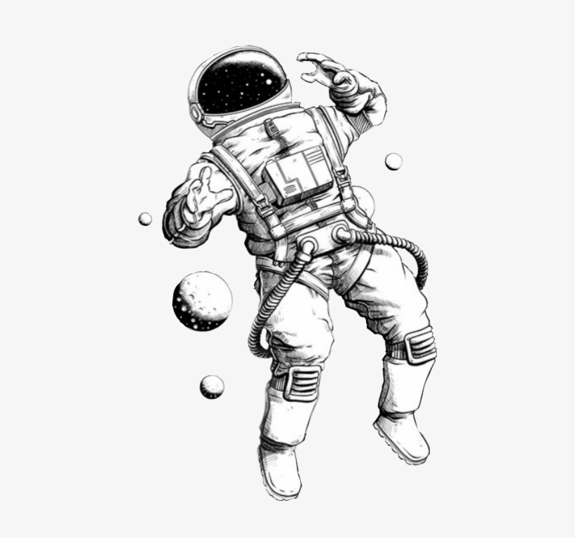 Astronaut Drawing Png, transparent png