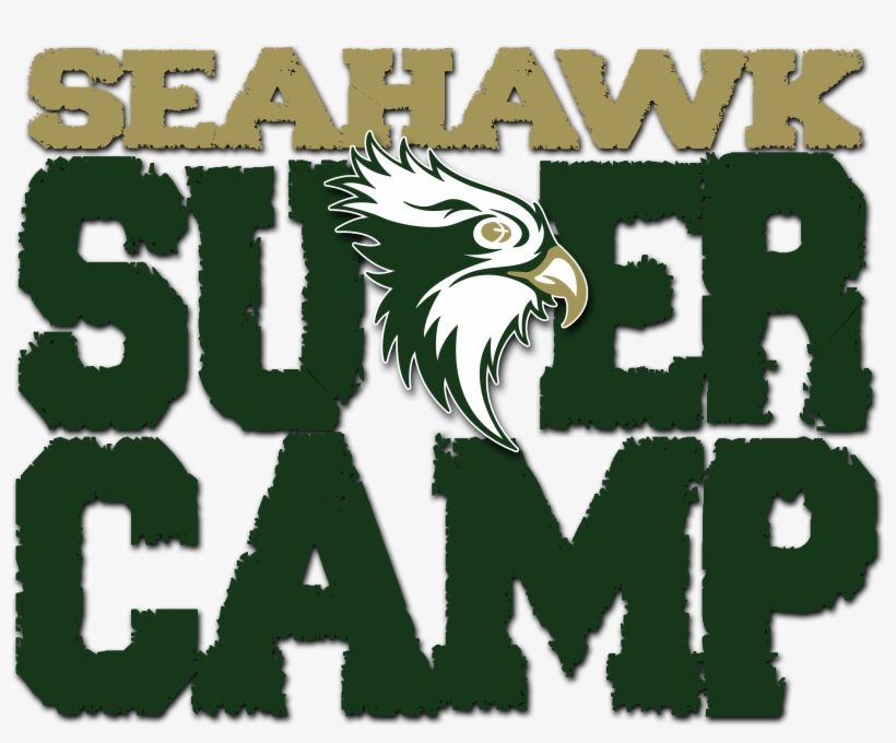 Supercamp Logo W Seahawk Rev - Seattle Seahawks, transparent png