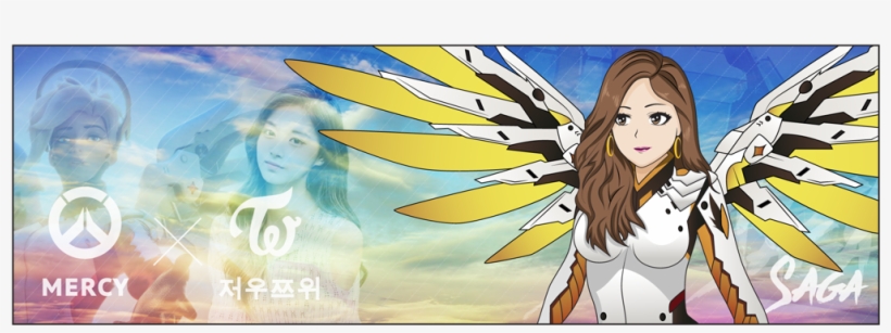 Twice Tzuyu X Overwatch Mercy - Mercy, transparent png