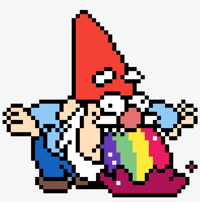 Gravity Falls Garden Gnomes - Gravity Falls Pixel Art, transparent png