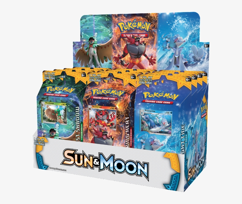 Sun & Moon Theme Decks - Pokemon Sun And Moon Starter Packs, transparent png