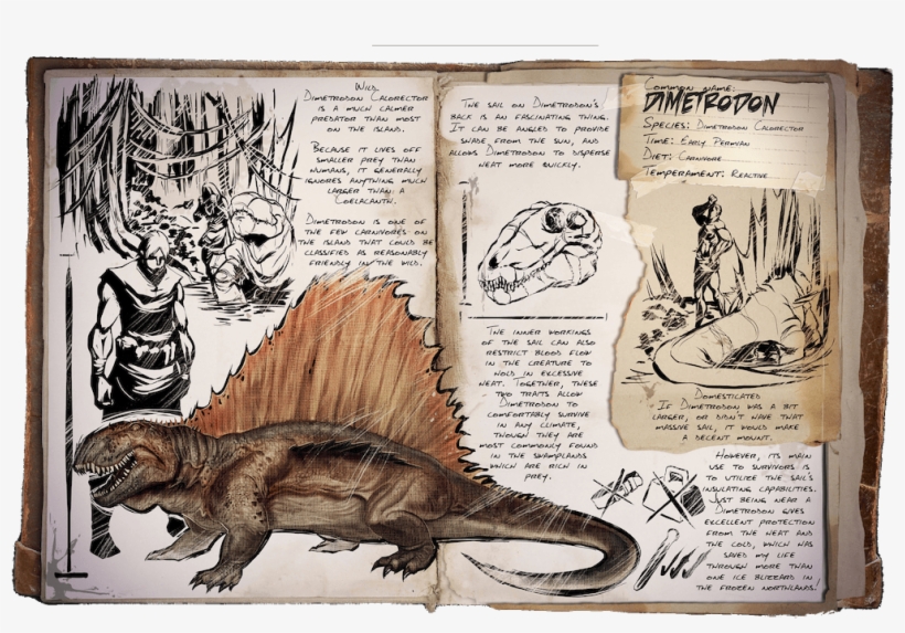 Ark Dimetrodon, transparent png