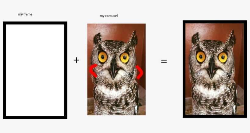 I Have A Frame Png That Is Transparent Both Inside - Great Horned Owl, transparent png