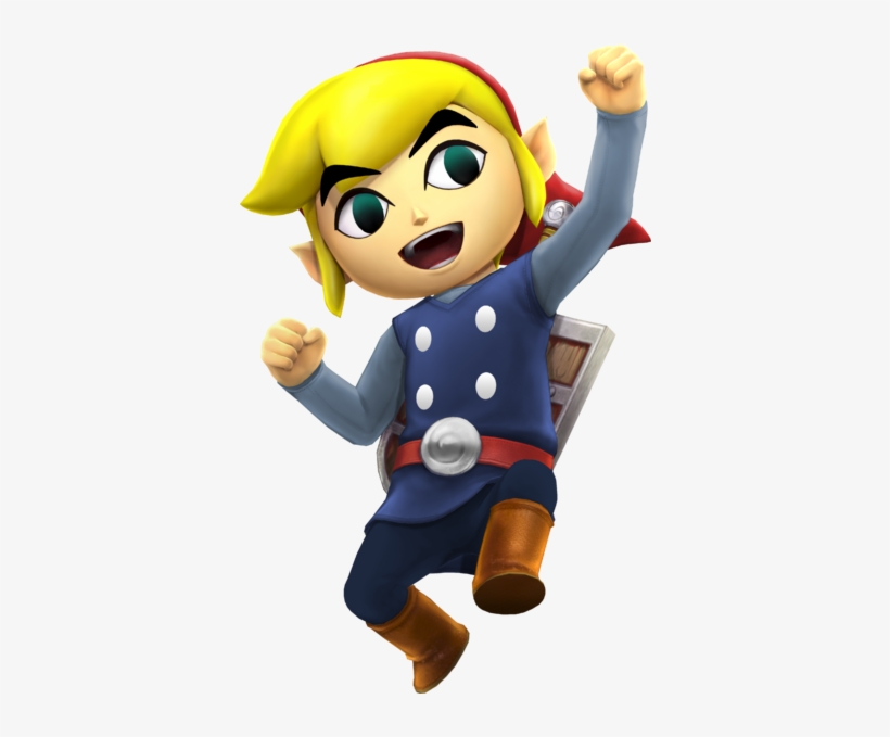 Toon Link Alternate Costume 4 - Legend Of Zelda Spirit Tracks Link, transparent png