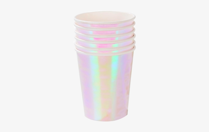We Heart Mermaid Iridescent Cups - Meri Meri Zap! Party Cups, transparent png