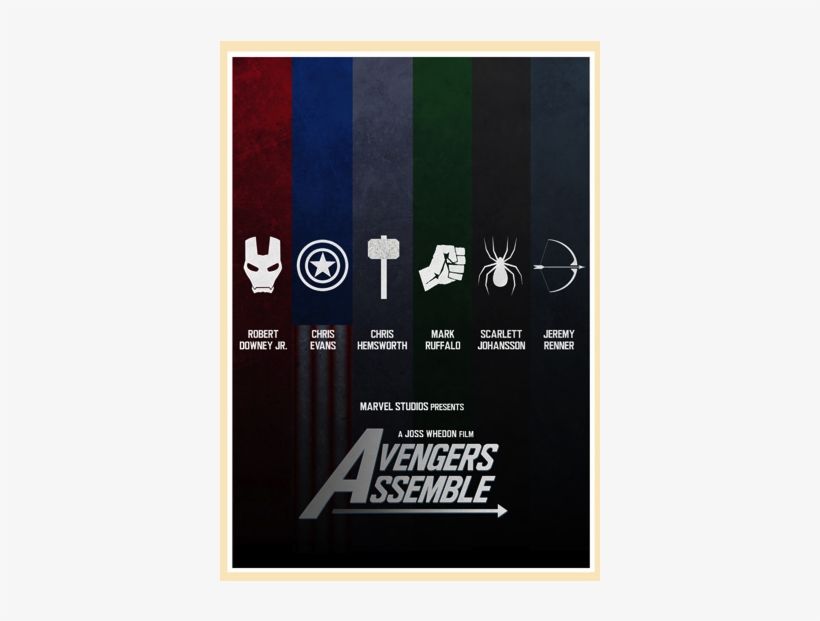 Robert Chrischris Mark Scarlett Jeremy Downey Jr - Minimalist Marvel Movie Poster, transparent png
