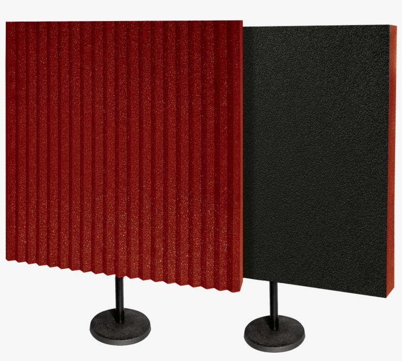 Photo Gallery - Auralex Deskmax Stand-mounted Acoustic Panels Burgundy,, transparent png