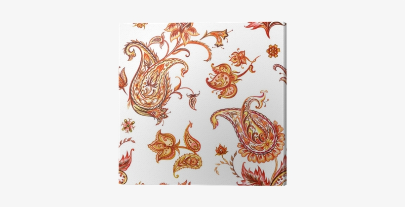 Seamless Watercolor Pattern Paisley, Watercolor - Watercolor Painting, transparent png