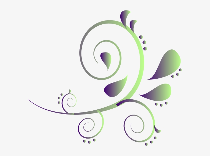 How To Set Use Purple To Green Paisley Clipart, transparent png