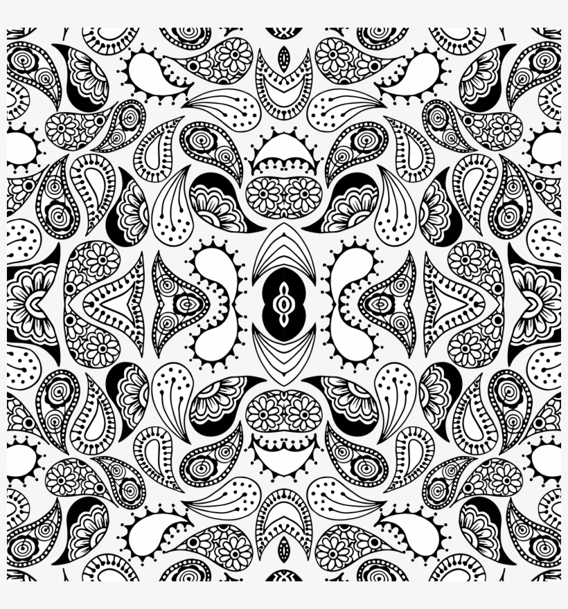 Dunkles Lila Paisley Tischset, transparent png