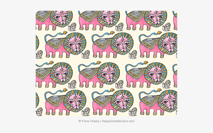 Pink Lion And Snail © Flora Chang, transparent png