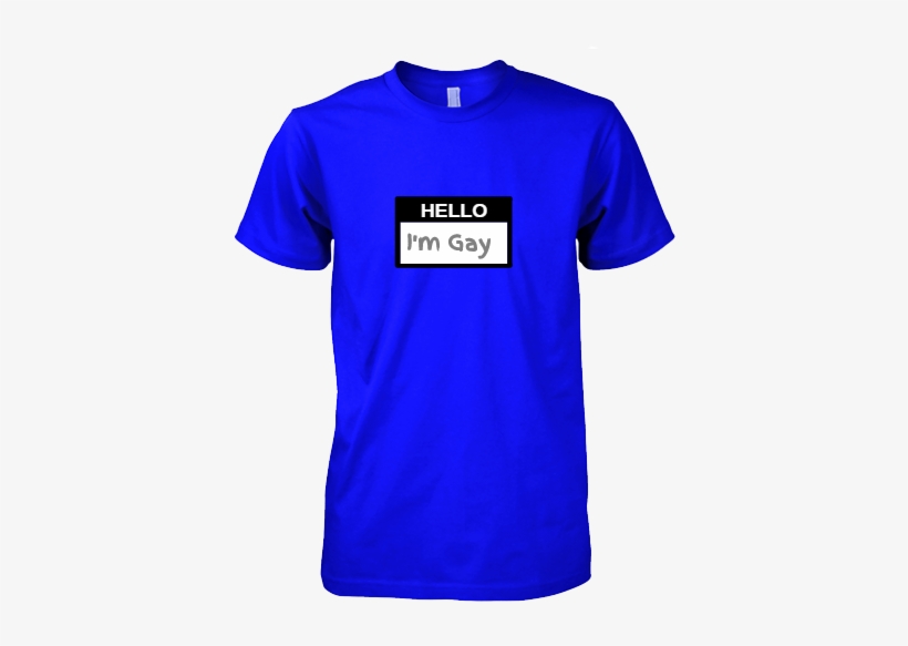 Hello I'm Gay - Active Shirt, transparent png