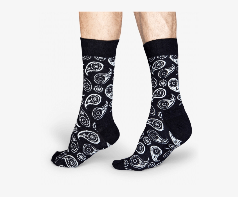 Happy Socks Black Paisley Socks - Happy Socks Paisley, transparent png