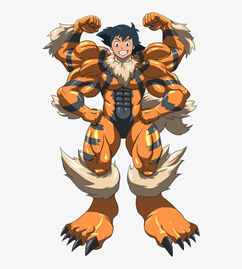 Machamp And Arcanine Suit 03 By Midorimushig-dab2vxh - Suit, transparent png
