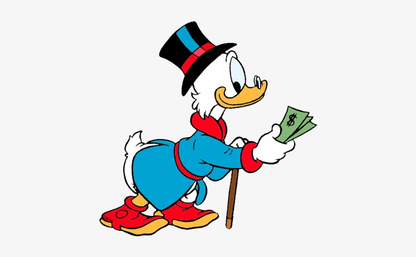 Scrooge Mcduck - Scrooge Mcduck Money Png, transparent png