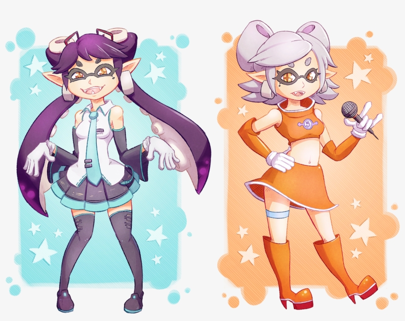 Skeletonež Splatoon Hatsune Miku - Miku Splatoon, transparent png