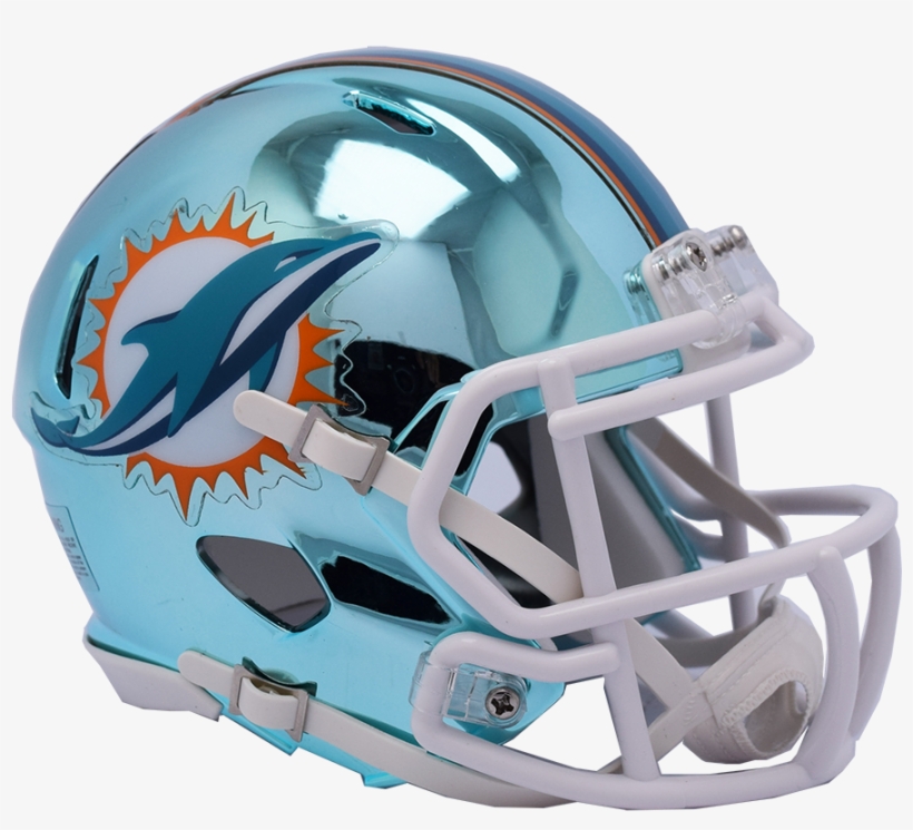 Nfl Miami Dolphins - Miami Dolphins Speed Authentic Full Size Helmet, transparent png