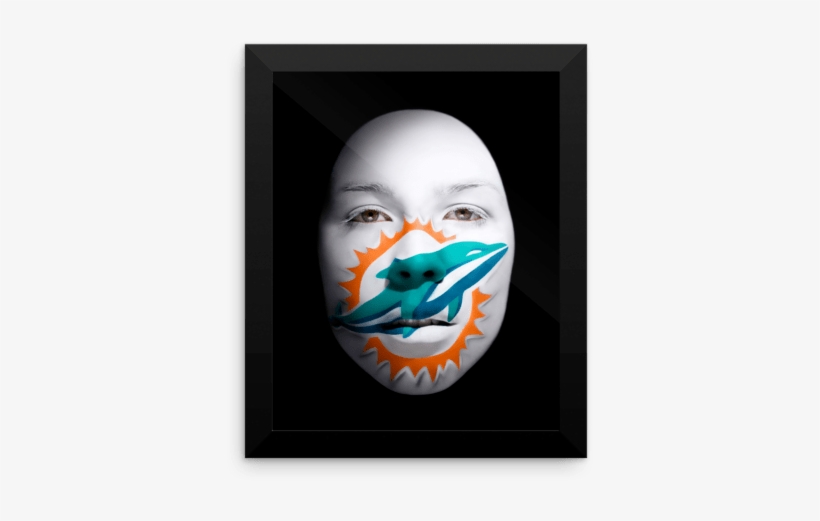 Face Of Miami Dolphins - Illustration, transparent png