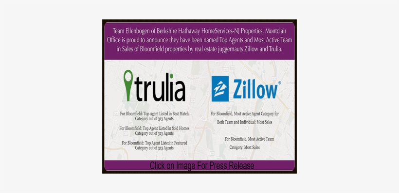 Proud To Announce They Have Been Named Top Agents And - Trulia, transparent png