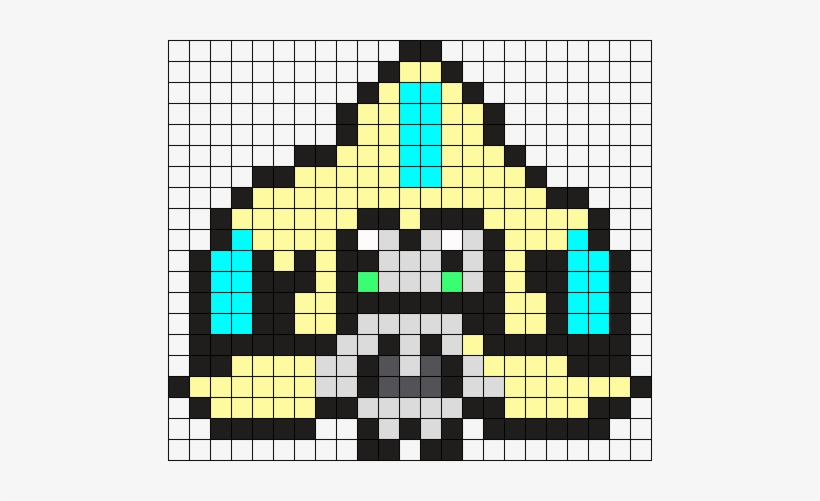 Jirachi Perler Pattern Pokemon Perler Bead Pattern - Perler Beads Pokemon Jirachi, transparent png