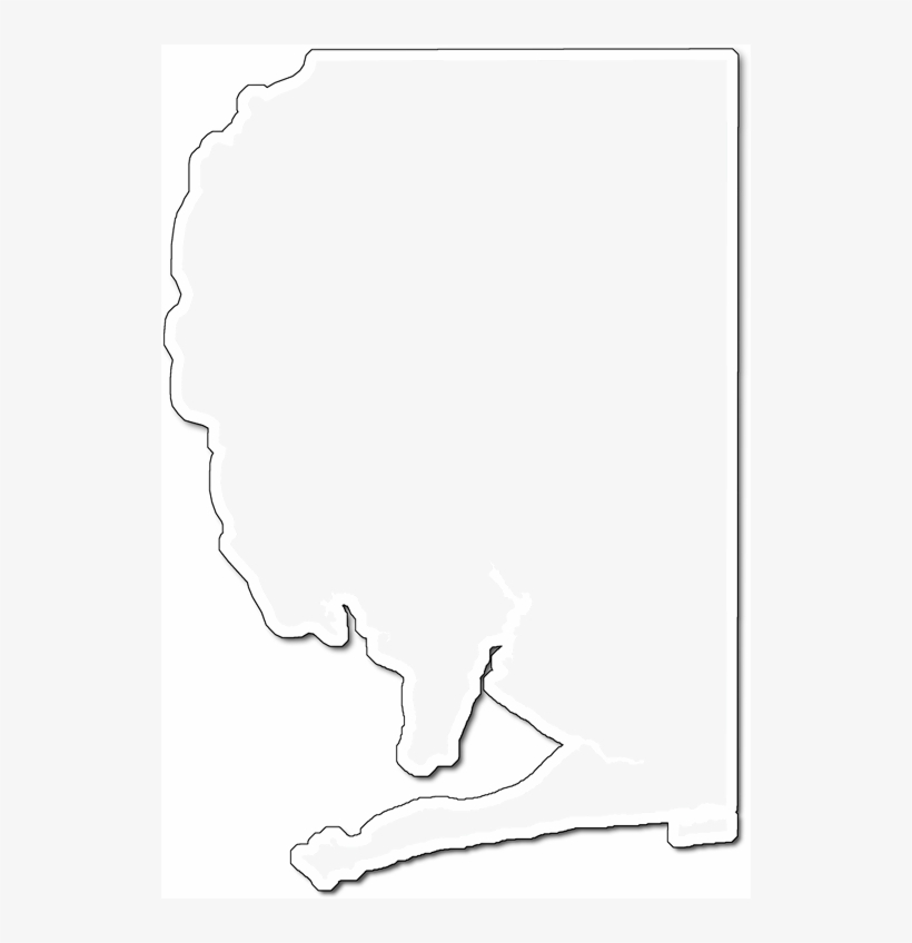 A Map Of Santa Rosa With An Outer Shadow Around The - Portable Network Graphics, transparent png