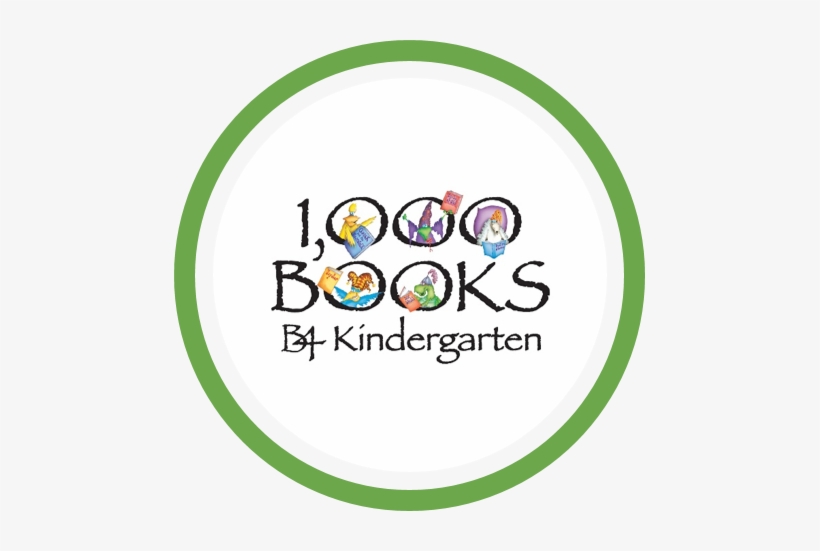 1000booksb4k Green Circle Logo - 1000 Books Before Kindergarten, transparent png