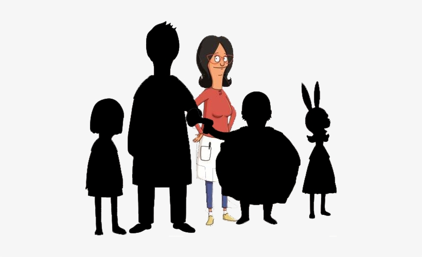 He Is The Proprietor Of A Burger Restaurant Which He - Bob's Burgers Silhouette, transparent png