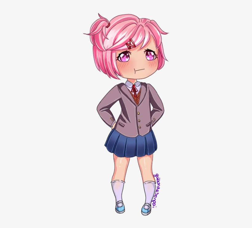Ddlc Monika Png - Natsuki Chibi, transparent png