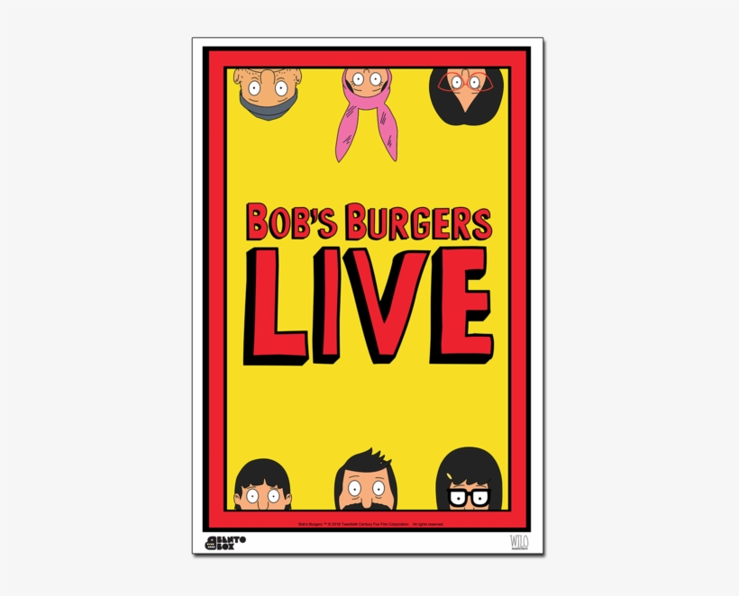 Bob's Burgers Live Mini Poster - Bob's Burgers Burger Book: Real Recipes, transparent png