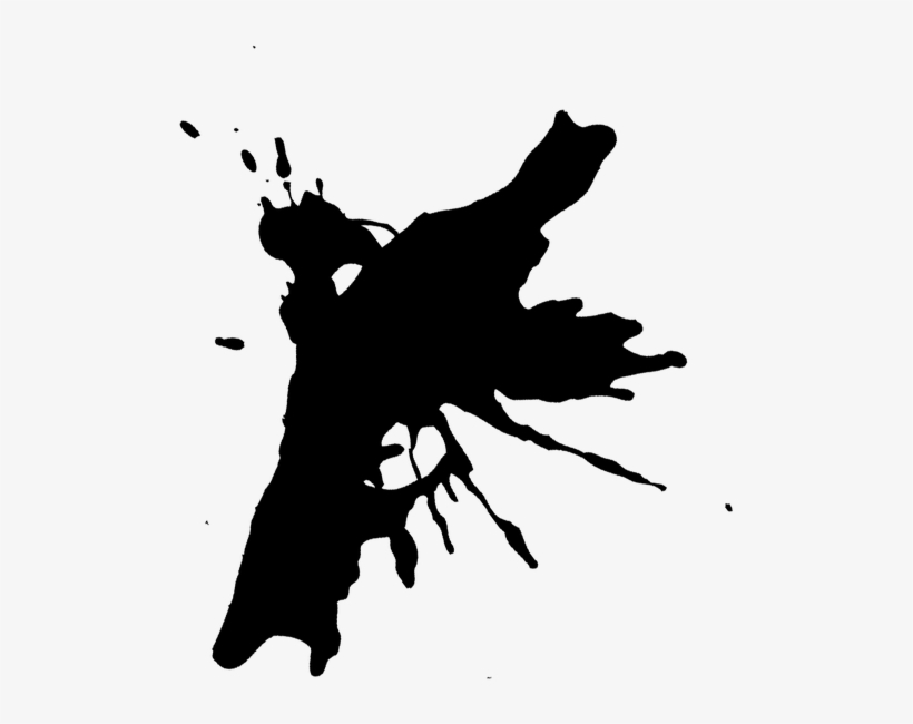 Paint Splatter Brushes Hd - Nucket Paint Silhouette Png, transparent png