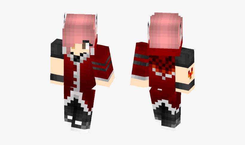 Natsuki In A Karou Coat - Minecraft, transparent png