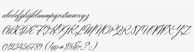 Herr Von Muellerhoff Font Specimen - Calligraphy, transparent png