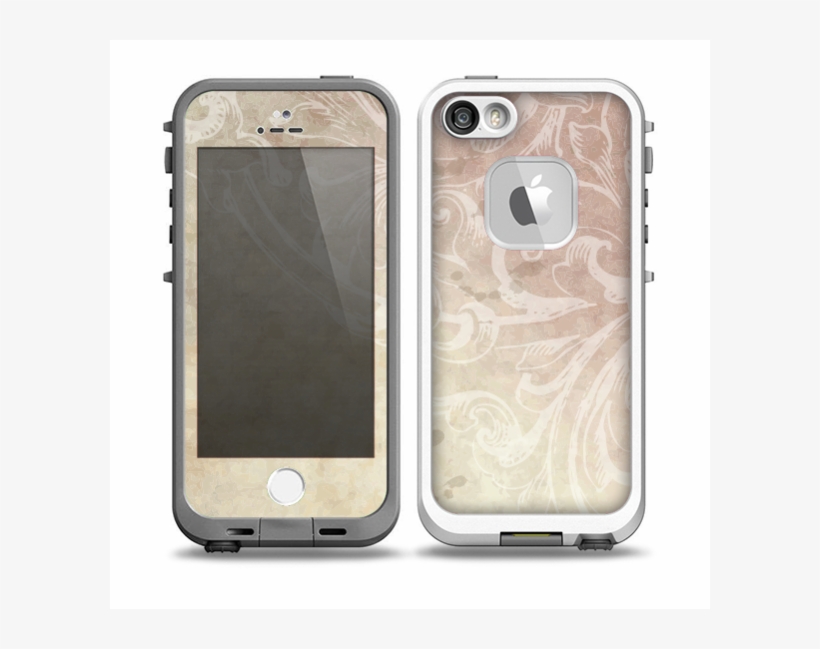 The Tan Vintage Subtle Laced Texture Skin For The Iphone - Lifeproof Fre Protective Waterproof Case - Glacier, transparent png