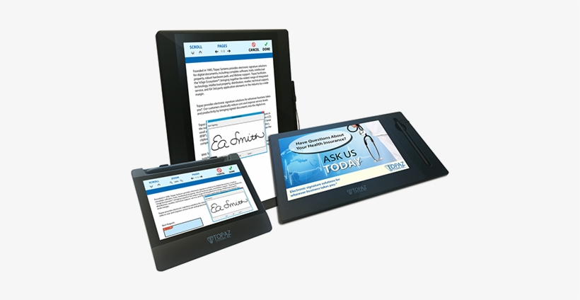 Topaz Gemview Electronic Signature Tablet Displays - Topaz Td-lbk070va Gemview 7 Tablet Display - Signature, transparent png